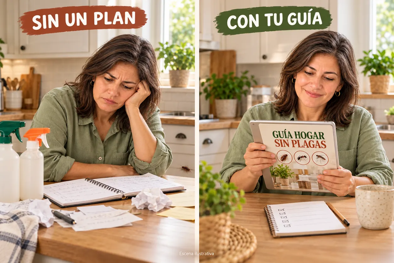 Escena ilustrativa: improvisar frente a seguir un plan de acción en el hogar